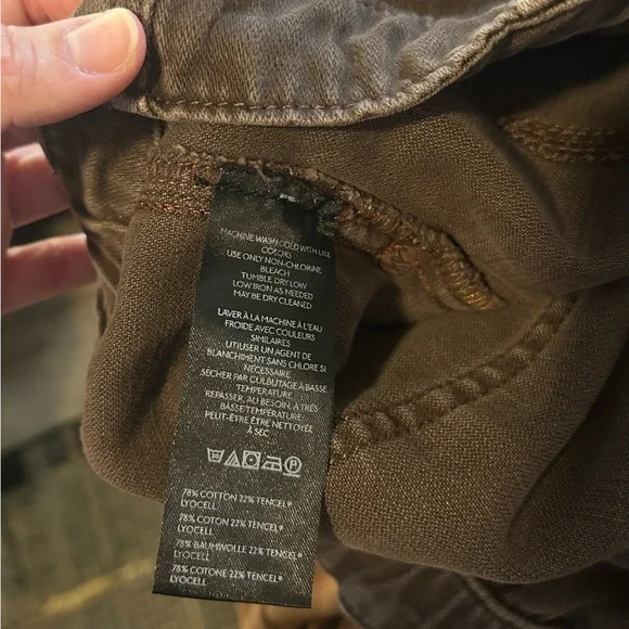 Free People We The Free Silverton Pull-on Barrel Jeans Brown / Chocolate M - Picture 12 of 13